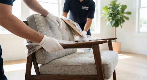 Carefully arranged furniture in a living room